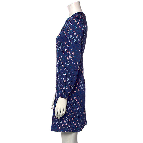 Diane Von Furstenberg Meadow Floral-Print Silk Dress in Daisy Buds Indig… - Picture 6 of 14